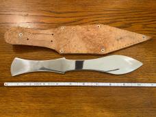 Parker Cut. Co. 10 1/2" Spear Point Throwing Knife Japan Parker Cut. Co. 10 1/2" Spear Point Throwing Knife Japan