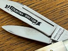 Parker Cut. Co. 2-Blade "Country Doctor" Physician's Folding Knife w/Jigged  Bone Scales Japan
