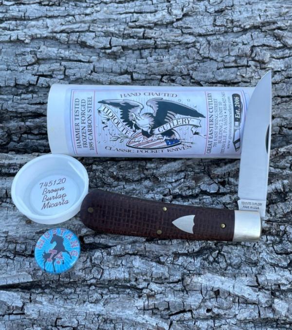 GEC TIDIOUTE ** MUSTANG BROWN BURLAP MICARTA 745120 