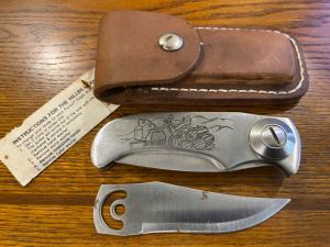 Parker Cut. Co. AK-808 Hillbilly Barry Woods Style Swing-Lock Folding Knife Japan -- RARE!!! 