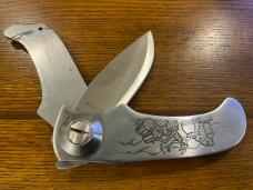 Parker Cut. Co. AK-808 Hillbilly Barry Woods Style Swing-Lock Folding Knife Japan -- RARE!!! Parker Cut. Co. AK-808 Hillbilly Barry Woods Style Swing-Lock Folding Knife Japan -- RARE!!!