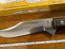 Parker Cut. Co. Clip Point Hunting Knife with Black Pakkawood Scales Japan No 1260 Parker Cut. Co. Clip Point Hunting Knife with Black Pakkawood Scales Japan No 1260