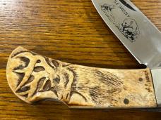 Parker Cut. Co. Little Grizzly Lockback Folding Knife w/Carved Bone Scales Parker Cut. Co. Little Grizzly Lockback Folding Knife w/Carved Bone Scales