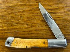 Parker Cut. Co. No. 5015 Grey Ghost Lockback Folding Knife w/Smooth Bone Scales Japan Parker Cut. Co. No. 5015 Grey Ghost Lockback Folding Knife w/Smooth Bone Scales Japan