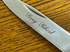 Parker Cut. Co. No. 5015 Grey Ghost Lockback Folding Knife w/Smooth Bone Scales Japan Parker Cut. Co. No. 5015 Grey Ghost Lockback Folding Knife w/Smooth Bone Scales Japan