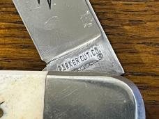 Parker Cut. Co. Sailors Rigging Marlin Spike Knife w/Scrimshaw Smooth Bone Scales Japan