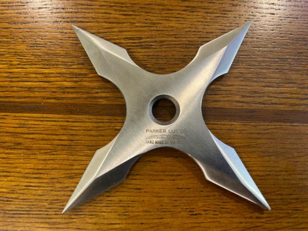 Parker Cut. Co. Tak Fukuta 4-Point Ninja Shuriken Throwing Star Japan