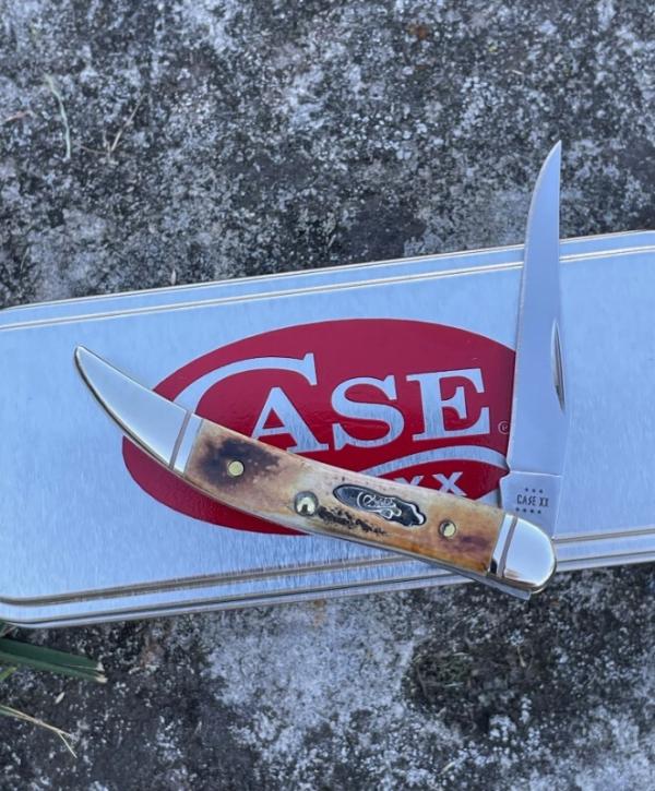 CASE XX ** 2023 GENUINE STAG FLUTED SMALL TEXAS TOOTHPICK CASE XX ** 2023 GENUINE STAG FLUTED SMALL TEXAS TOOTHPICK