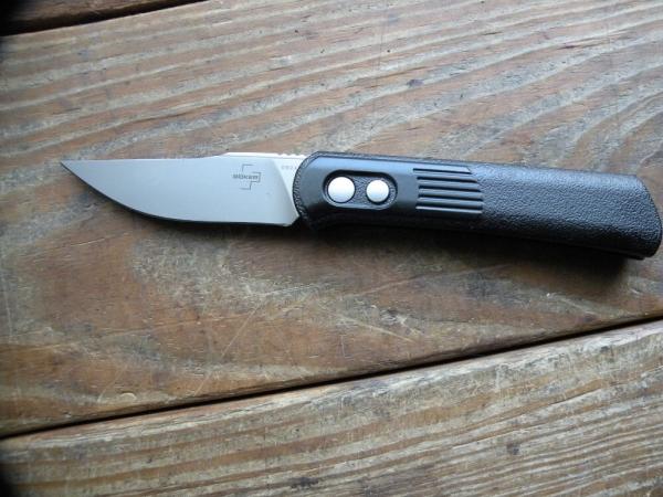 Boker Plus Lundquist Alluvial Switchblade Automatic, Bead Blast Satin D2 Blade Boker Plus Lundquist Alluvial Switchblade Automatic, Bead Blast Satin D2 Blade