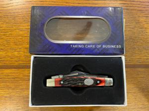 Pride Cutlery 5-Blade Congress Folding Knife w/Jigged Bone Scales