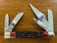 Pride Cutlery 5-Blade Congress Folding Knife w/Jigged Bone Scales