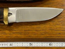 Simmons 7" Drop Point Hunting Knife w/Wood Scales Model #1525 Japan
