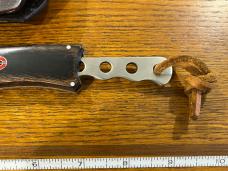 Simmons 7" Drop Point Hunting Knife w/Wood Scales Model #1525 Japan