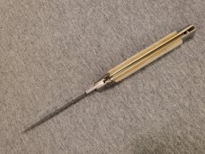 *NOS* Frank Beltrame ITALIAN 11" GENUINE Mother of Pearl Stiletto w/Bayonet Blade 4MM