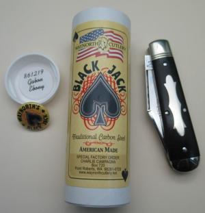 Waynorth Cutlery Black Jack Knife. Special Factory Order by Charlie C. SFO 861219. New in The Tube. 