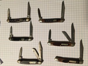 Schrade Mini Knife Lot - 6 Knives - One Price
