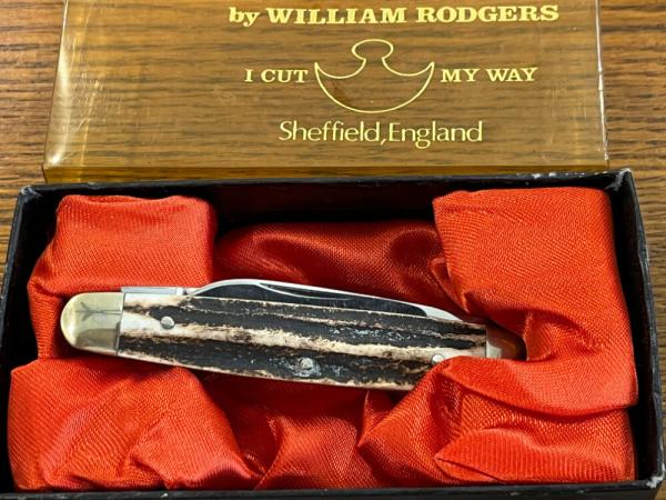 William Rogers "I Cut My Way" 2-Blade Folding Knife Sheffield England William Rogers "I Cut My Way" 2-Blade Folding Knife Sheffield England
