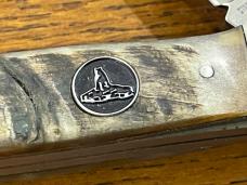 Standing Stone Cutlery SS0111RH Copperhead Folding Knife w/Ram Horn Scales Standing Stone Cutlery SS0111RH Copperhead Folding Knife w/Ram Horn Scales