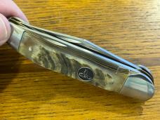 Standing Stone Cutlery SS0111RH Copperhead Folding Knife w/Ram Horn Scales Standing Stone Cutlery SS0111RH Copperhead Folding Knife w/Ram Horn Scales