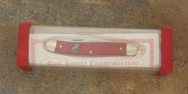 Schrade S&W Cut PR2 USA "Paul Revere Limited Edition" Delrin Stockman Knife w/Box & Paper