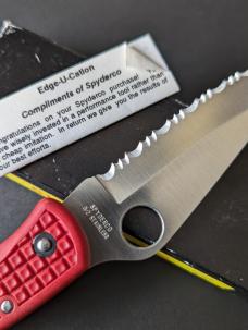 Early Spyderco Seki Japan Endura G-2 Stainless, Rare Red Lockback Knife NOS-NIB Early Spyderco Seki Japan Endura G-2 Stainless, Rare Red Lockback Knife NOS-NIB