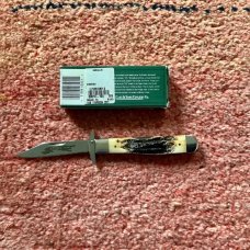 Case XX USA 6.51111/2 SS Cheetah Bone Stag Handles NIB