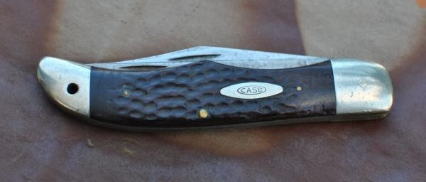 Case 2 Blade Folding Hunter Wood 6265SAB 8 Dot Used Loud Thud Open/Close Needs Elbow Grease Case 2 Blade Folding Hunter Wood 6265SAB 8 Dot Used Loud Thud Open/Close Needs Elbow Grease