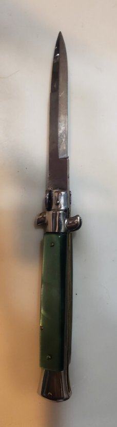 9.0" SKM Switchblade Green Scales 9.0" SKM Switchblade Green Scales