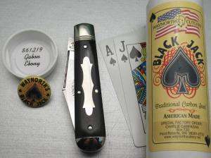Waynorth Cutlery Black Jack Knife. Special Factory Order by Charlie C. SFO 861219. New in The Tube. 