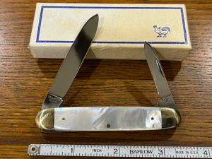 Voss Cut Co/Hen & Rooster 2-Blade Folding Knife w/MOP Scales Germany -- RARE!!!