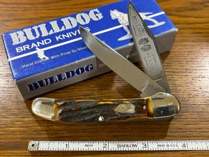 Bulldog 2-Blade Folding Knife w/Stag Scales Germany