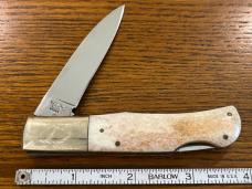 Parker-Frost #560 Longhorn Lockback Knife w/Longhorn Scrimshaw Bone Scales Japan Parker-Frost #560 Longhorn Lockback Knife w/Longhorn Scrimshaw Bone Scales Japan