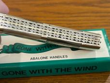 Parker Custom Series "Gone With The Wind" Congress Knife w/Abalone Inlaid Scales & Custom Filework Parker Custom Series "Gone With The Wind" Congress Knife w/Abalone Inlaid Scales & Custom Filework