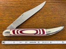 Frost Cutlery 17-546CSM Cheetah Toothpick Knife w/Candy Stripe Micarta Scales Japan Frost Cutlery 17-546CSM Cheetah Toothpick Knife w/Candy Stripe Micarta Scales Japan