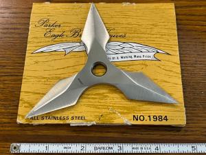 Parker Cut. Co. No. 1984 3-Point Ninja Shuriken Throwing Star Japan