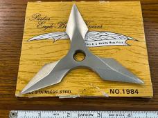 Parker Cut. Co. No. 1984 3-Point Ninja Shuriken Throwing Star Japan Parker Cut. Co. No. 1984 3-Point Ninja Shuriken Throwing Star Japan