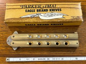 Parker-IMAI K-534 Balisong Folding Knife w/Brass Handles Japan