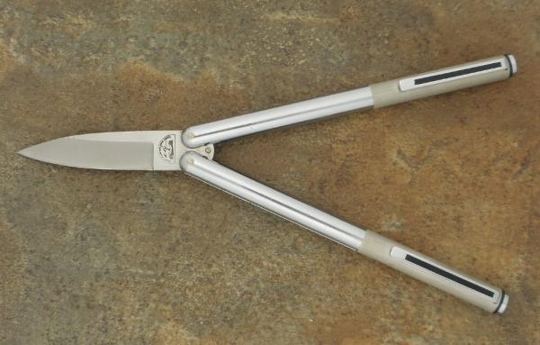 SMKW POCKET CLIP NEAR MINT BALISONG BUTTERFLY KNIFE MADE IN JAPAN 3112 B SMKW POCKET CLIP NEAR MINT BALISONG BUTTERFLY KNIFE MADE IN JAPAN 3112 B
