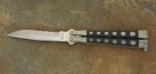ROSTFREI USED BUT LOCKS OUT TIGHT BALISONG BUTTERFLY KNIFE