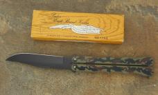 Parker Cut, Co. No1754 CAMOUFLAGE "GYPSY" Balisong Knife Surgical Steel Made in Japan