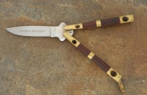 TAYLOR/SETO MANILA FOLDER Balisong Knife Surgical Steel Made in Japan
