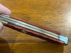 Swanner Cut. Co. Ltd Ed 2-Blade Trapper w/Jigged Red Bone Scales SN#038 Swanner Cut. Co. Ltd Ed 2-Blade Trapper w/Jigged Red Bone Scales SN#038