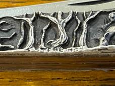 Smoky Mountain Knife Works Shaw-Leibowitz Ltd Ed Trapper w/Sterling Silver Cast Scales SN#022 Smoky Mountain Knife Works Shaw-Leibowitz Ltd Ed Trapper w/Sterling Silver Cast Scales SN#022