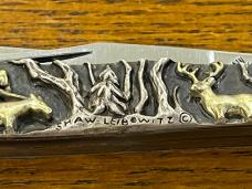 Smoky Mountain Knife Works Shaw-Leibowitz Ltd Ed Trapper w/Gold-Sterling Silver Cast Scales SN#022 Smoky Mountain Knife Works Shaw-Leibowitz Ltd Ed Trapper w/Gold-Sterling Silver Cast Scales SN#022