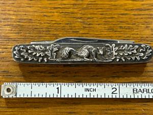 Queen Shaw-Leibowitz 1981 Ltd Ed 2-Blade Pen Knife w/Sterling Silver Cast Scales SN#084 