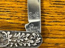 Queen Shaw-Leibowitz 1981 Ltd Ed 2-Blade Pen Knife w/Sterling Silver Cast Scales SN#084 Queen Shaw-Leibowitz 1981 Ltd Ed 2-Blade Pen Knife w/Sterling Silver Cast Scales SN#084