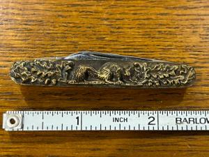 Queen Shaw-Leibowitz 1981 Ltd Ed 2-Blade Pen Knife w/Brass Cast Scales SN#084  