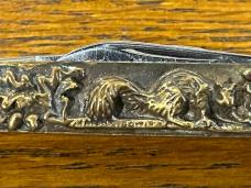 Queen Shaw-Leibowitz 1981 Ltd Ed 2-Blade Pen Knife w/Brass Cast Scales SN#084  