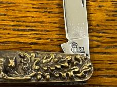 Queen Shaw-Leibowitz 1981 Ltd Ed 2-Blade Pen Knife w/Brass Cast Scales SN#084  