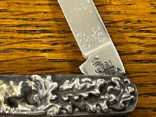 Queen Shaw-Leibowitz 1981 Ltd Ed 2-Blade Pen Knife w/Gold-Sterling Silver Cast Scales SN#084 Queen Shaw-Leibowitz 1981 Ltd Ed 2-Blade Pen Knife w/Gold-Sterling Silver Cast Scales SN#084